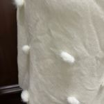 InCashmere Soft Cream Knit Poncho Photo 3