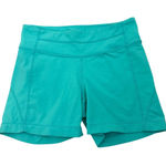 Athleta  Blue Teal Compression Athletic Biker Shorts Size Women's Small Photo 0