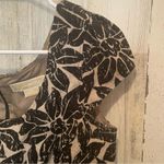 Michael Kors  Linen Floral Cap Sleeve Dress-Khaki/Black size 6 Photo 5