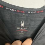 Spyder  long sleeve brushed active top dark gray women’s size XXL‎ zipper pocket Photo 3