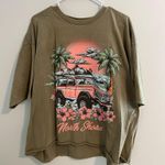 Inspired Culture green and pink oversized tee Size XL Photo 0