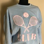 EllandEmm Blue Tennis Graphic Sweatshirt Size undefined Photo 1