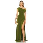 Khanums Slinky Off The Shoulder Maxi Dress in Green XSmall New Womens Gown Size XS Photo 9