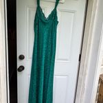 Victoria's Secret Victoria’s Secret Esmerald Green Gold Label Night Gown Sz L (Vintage) Photo 4
