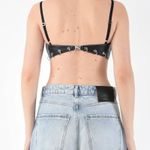 FARFETCH PINKO TOP IN PELLE TOP GUN Photo 2