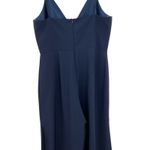 Monique Lhuillier Monique Lhuillier Bridesmaids Doutzen Jumpsuit Wide Slit Leg Navy Blue Size 12 Photo 11