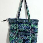 Vera Bradley Villager Tote in Blue Rhapsody, 6 pockets with zipper Photo 0