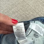 Lucky Brand  High Rise Wide Leg Jeans 15378 medium dark wash loose fit baggy pant Photo 9