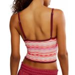 NWT Free People FP Movement Women's Sunset Cami, Flame Combo Pink | Medium Photo 1