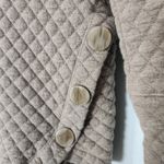 Soft Surroundings  Favorite Lounge Cardi Jacket Quilted Tan Snap Button Down, XS Photo 4