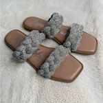 Cape Robbin  Silver Beaded Sandals Photo 2