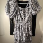 Cute floral dress White Size L Photo 1