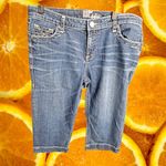Kut From The Kloth KUT from the Kloth Denim Capri Jeans Embroidered Pockets Blue Women's Size 8 Photo 2