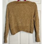 Cocovive Women's Tan Chunky Knit Crop Sweater Medium, Super Soft Brown Photo 4