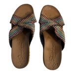 Skechers  Women's Cali Beverlee Delighted Wedge‎ Rainbow Weave Sandals Size 9 Photo 3