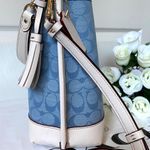 Coach NWT Mollie Bucket Bag 22 In Signature Chambray CA583 Photo 2
