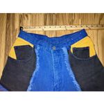 Vtg Machine 90s Jeans Color Block Pants Baggy Mom high waisted‎ Size undefined Photo 1