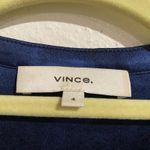 Vince  Blue Winter Tie Dye Silk Long-Sleeve Button-Down Blouse Sz 4 Photo 4