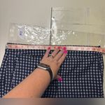 Adrianna Papell  Pull On Dressy Ankle Pants Black and White Slim Leg Size 12 Photo 2