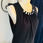 Eliza J Faux Pearl Sleeveless Shift Dress Classic Little Black Dress Size 12 NWT Photo 16