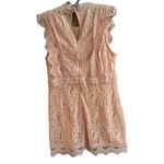 Lulus  My Sweetheart Blush Pink Lace Mini Dress XL Feminine Romantic Coquette Photo 8