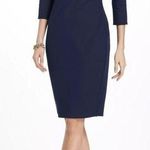 Bailey 44 Anthropologie Navy Ina Boatneck 3/4 Sleeve Dress Size Small Photo 0
