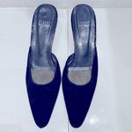 Stuart Weitzman  black fabric shoes. 3”lacquer heels. Leather insole. Size 8. Photo 1