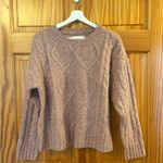 Lucky Brand  Size Medium Dusty Pink Cable Knit Sweater New With Tags. Photo 2