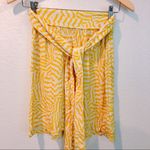 Knot Sisters NWT  Yellow White Stripe Belted Skirt Photo 1