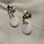 Lot of 5 Pairs Clip On Earrings Gold Silver Tone Purple White Yellow Red Beads Photo 7