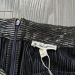 For Love & Lemons Skirt Womens Large Pleated Marion Gunmetal Metallic Photo 5