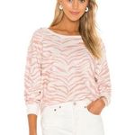 Rails  Theo Sweatshirt in Blush Tiger Print Size Small Photo 0