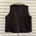 Outback Trading Company Black Beige Sherpa Lined Vest Women's 1X Photo 2