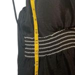 Heart soul Women’s Black White Floral Embroidered Babydoll Sleeveless Top Y2K Whimsigoth M Photo 9