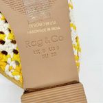 Rag N Co Mariana Woven Flat Mules With Tassels New US 8 Yellow Photo 8