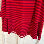 Agnes & Dora  Red And Burgundy Stripe Top Size‎ Small Photo 2