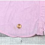 American Living  Pink Adjustable Sleeves Pockets Button Up‎ Linen Shirt LARGE Photo 8