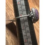 Solid 925 Sterling Silver Natural Purple Charoite Gemstone Adjustable Ring Photo 4