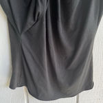 Armani Collezioni  Twist Front Draped Jersey Tank Sleeveless in Black Size 12 Photo 3