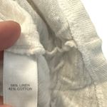 J Jill Linen‎ Blend Hoody Shirt White Size M Photo 5