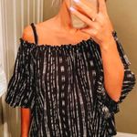 Forever 21 Black And White Off The Shoulder Top Photo 0