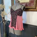 Lucky Brand Vintage Y2K Whimsy Babydoll Cherry Floral Lingerie Cami Top- Sz M ππ Photo 5
