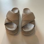 J/SLIDES NYC Bella Minimalist Black Leather Platform Sandal Adjustable Size7 Photo 2