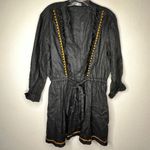 ZARA  Linen Drawstring Top Dress‎ Photo 4