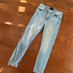 BLACK ORCHID Miranda Off Step High Rise Skinny Jeans Cheetah Print Size 25 Luxe Blue Photo 1