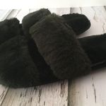 Plush Slippers, Size 8 Black Photo 1