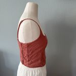 Abercrombie & Fitch Linen Smocked Crop Tank Size Medium Photo 1