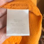 Equipment Femme Pumpkin Orange 100% Silk Button Down Shirt Size Large Photo 2