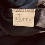 Adonna Womens VTG Satin M Long Nightgown Blue Floral Lace Rare Sexy Dress Goth Photo 7