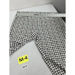 Womans Zac & Rachael Pullon Straight Dress Pants 16 Black White Checkered Photo 4